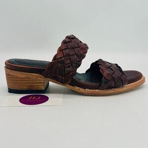 *SINGLE * AMPUTEE* Freebird Women's Ginger Braided Brown Leather Sandal Size 7